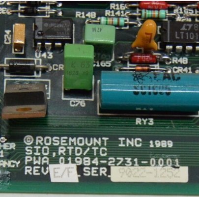 EMERSON RS3 01984-2731-0001 FIC RTD/TC Device