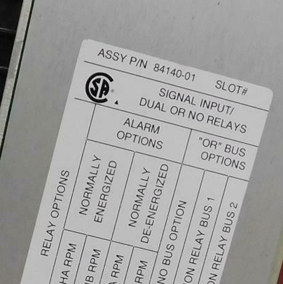 330103-00-06-10-02-00 Best Supplier of Bently Nevada 84140-01 Signal Input Relay Card – 