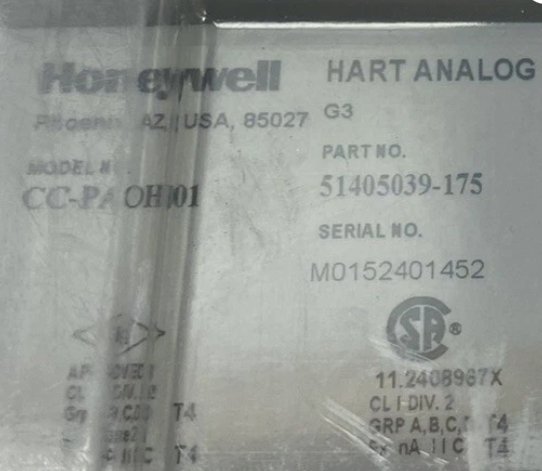 HART Analog Output Module - Honeywell CC-PAOH01 51405039-175